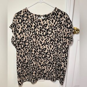 Halogen Leopard Print Blouse